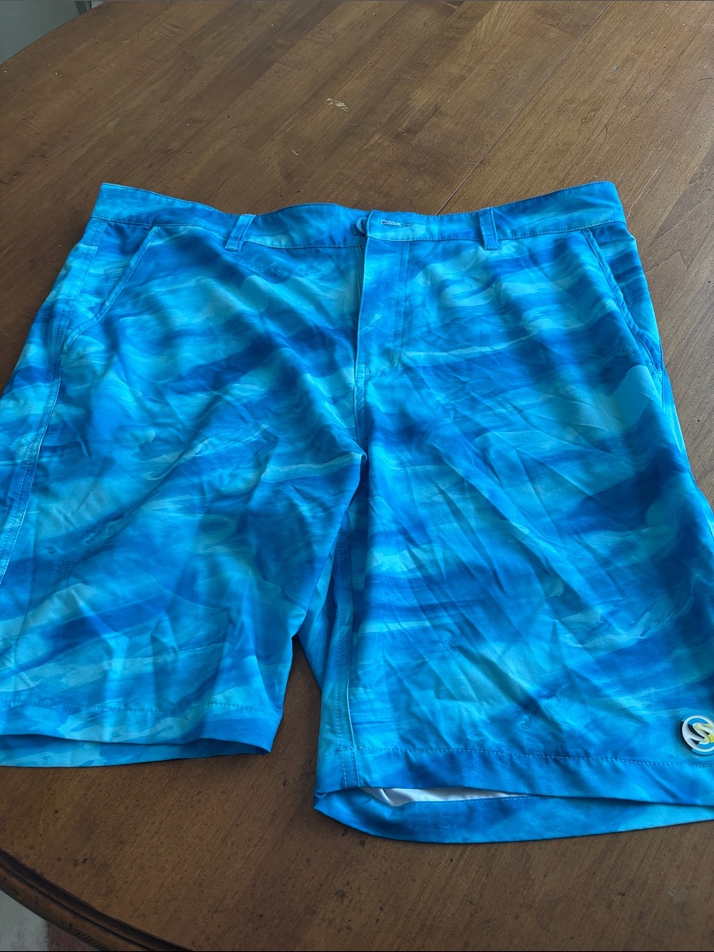 Men's Azure Wave Swim Board Shorts size 36